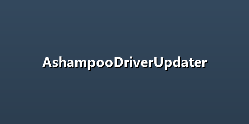 AshampooDriverUpdater