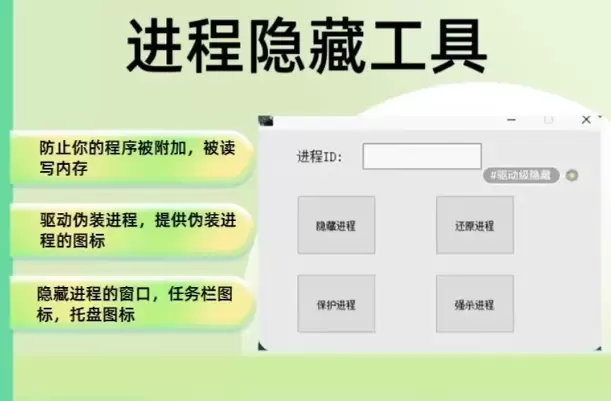 进程隐藏工具+驱动保护进程